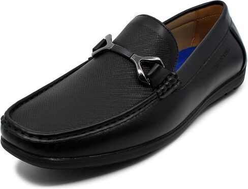 AKADEMIKS Men's Textured Slip On Driving Loafers Memory Foam Casual Dress Shoes in Saudi Arabia