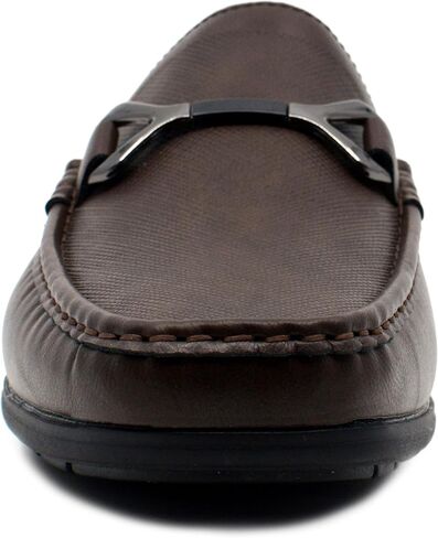 AKADEMIKS Men's Textured Slip On Driving Loafers Memory Foam Casual Dress Shoes in Saudi Arabia