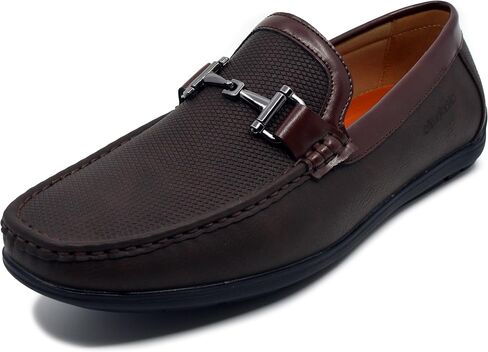 AKADEMIKS Men's Textured Slip On Driving Loafers Memory Foam Casual Dress Shoes in Saudi Arabia