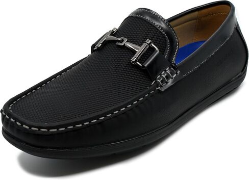 AKADEMIKS Men's Textured Slip On Driving Loafers Memory Foam Casual Dress Shoes in Saudi Arabia