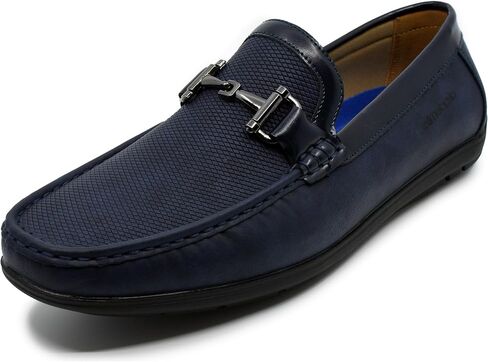 AKADEMIKS Men's Textured Slip On Driving Loafers Memory Foam Casual Dress Shoes in Saudi Arabia