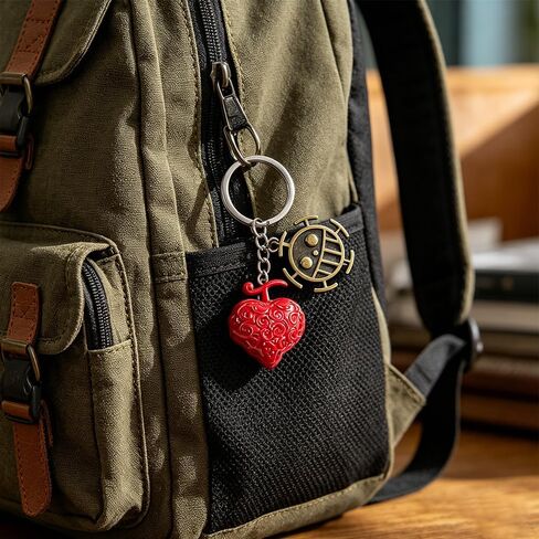 Anime Keychain Devil Fruit Design Gum Gum Fruit Charm Manga Inspired Anime Accessories Collectible Gift for Fans in Saudi Arabia