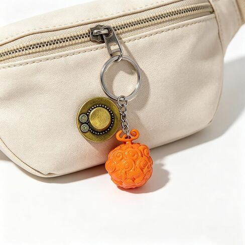 Anime Keychain Devil Fruit Design Gum Gum Fruit Charm Manga Inspired Anime Accessories Collectible Gift for Fans in Saudi Arabia