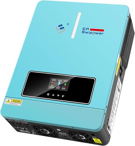 Xijia 3600VA MPPT Hybrid Inverter 3600W Pure Sine Wave Power Inverter with 120A MPPT Solar Charger DC24V to AC110V 60HZ Solar Converter for Home Use，Off-Grid Cabin,Max PV 4200W DC60-500V in Saudi Arabia