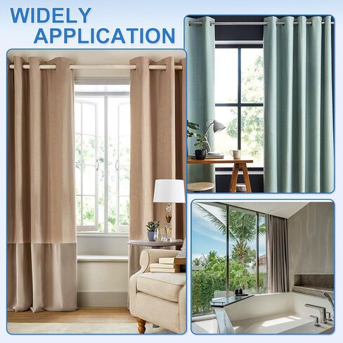 uxcell 4Pcs 17" Acrylic Drapery Wand, Invisible Curtain Pull Rod with Hook, Universal Tilt Wand Replacement Part for High Hanging Curtain Opening-Closing, Clear in Kuwait