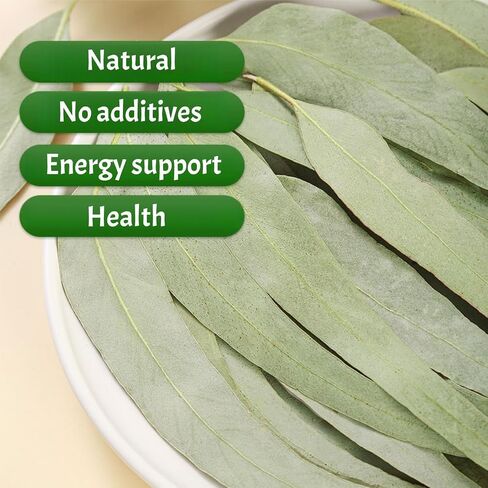 Dried Eucalyptus Leaves - 4oz (114g) Whole Leaf | Resealable Pouch | Botanical Ingredient for Aromatherapy & Tea Blends | Caffeine-Free Plant Material in Saudi Arabia