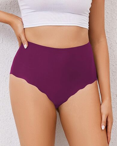 Women's Seamless Underwear High Waisted Full Coverage Ladies Panties 5-Pack in Kuwait