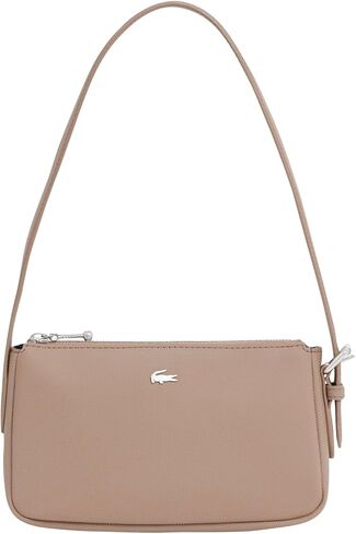 Lacoste Women's Daily City Shoulder Bag, Taupe, One Size in Kuwait