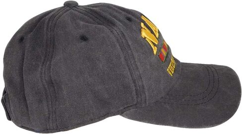 Trade Winds US Navy Vietnam Veteran Ribbon Grey Gray Cotton Embroidered Cap Hat - Officially Licensed in Kuwait