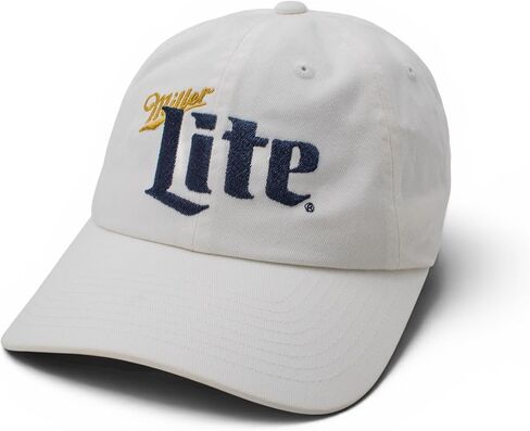 قبعة بيرة قابلة للتعديل من AMERICAN NEEDLE مرخصة رسميًا من Miller Lite Ballpark Slouch Strapback، PI020A، جديدة أصلية من OSFA in Kuwait