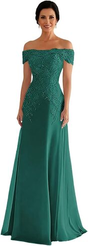 Off Shoulder Mother of the Bride Dress Long Wedding Guest Dresses Mermaid Formal in Kuwait