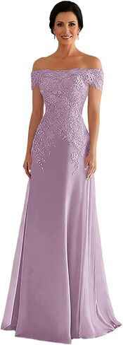 Off Shoulder Mother of the Bride Dress Long Wedding Guest Dresses Mermaid Formal in Kuwait