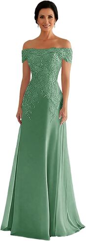 Off Shoulder Mother of the Bride Dress Long Wedding Guest Dresses Mermaid Formal in Kuwait