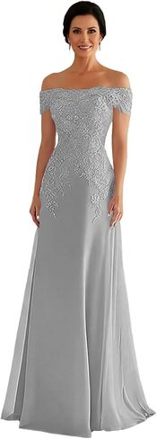 Off Shoulder Mother of the Bride Dress Long Wedding Guest Dresses Mermaid Formal in Kuwait