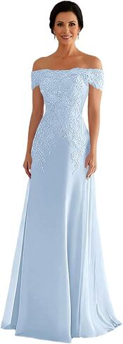 Off Shoulder Mother of the Bride Dress Long Wedding Guest Dresses Mermaid Formal in Kuwait
