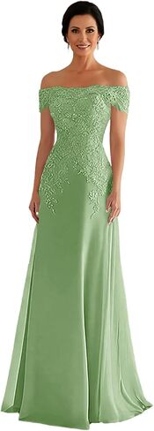 Off Shoulder Mother of the Bride Dress Long Wedding Guest Dresses Mermaid Formal in Kuwait