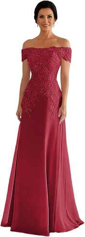 Off Shoulder Mother of the Bride Dress Long Wedding Guest Dresses Mermaid Formal in Kuwait