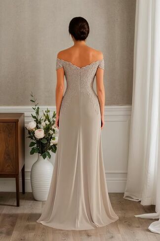 Off Shoulder Mother of the Bride Dress Long Wedding Guest Dresses Mermaid Formal in Kuwait