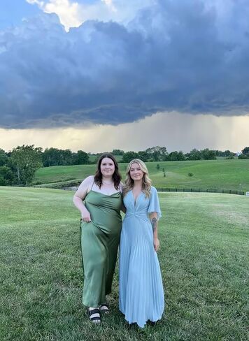 Pleated Chiffon Bridesmaid Dresses - Flutter Sleeves V-Neck Long Formal Gown A-Line Wedding Guest Dress for Women in Kuwait