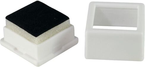 100 Gem Jars - White Square Glass Top with 2-Sided Foam Insert Gemstones Jewelry Display in Kuwait