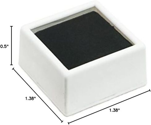 100 Gem Jars - White Square Glass Top with 2-Sided Foam Insert Gemstones Jewelry Display in Kuwait