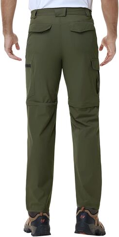Men’s Hiking Pants Convertible Cargo Lightweight Quick Dry Waterproof Zip-Off Tactical Pants for Fishing Travel Climbing Work in Kuwait
