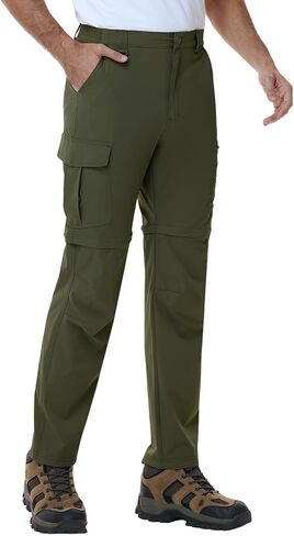 Men’s Hiking Pants Convertible Cargo Lightweight Quick Dry Waterproof Zip-Off Tactical Pants for Fishing Travel Climbing Work in Kuwait