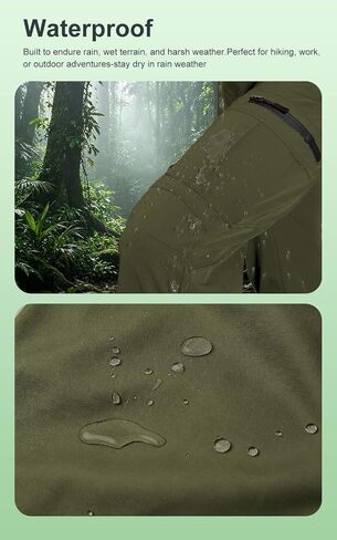 Men’s Hiking Pants Convertible Cargo Lightweight Quick Dry Waterproof Zip-Off Tactical Pants for Fishing Travel Climbing Work in Kuwait