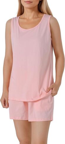 Latuza Women's Tank Top Pajama Set Cotton Summer Pjs in Kuwait