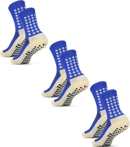 Men's Socks Soccer Non Skid Ball Anti Slip Non Slip Pads for Football Basketball Sports Socks,3 Pair in Kuwait