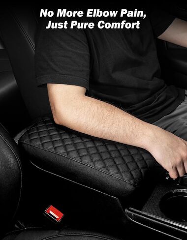 JOYTUTUS Center Console Cover Compatible with 2012-2015 Civic Armrest, PU Leather 9th Gen Civic Arm Rest, Middle Console Cover Protector in Saudi Arabia