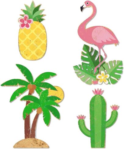 Putuo Decor Pineapple Metal Wall Decor, 13.78" x 6.64" Summer Tin Wall Sign, Tropical Fruit Hanging Art for Beach House Patio Porch Garden Pool Tiki Bar Summer Home Decor in Kuwait