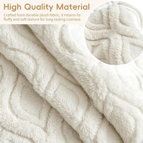 Arfntevss Couch Cover for Dogs Plush Washable Sofa Covers for 3 Cushion Couch Pet Friendly Fuzzy Sofa Slipcover 3 Seat Anti-Slip Boho Sectional Furniture Protector (Jacquard Plush Cream, 35.5" x 71") in Saudi Arabia