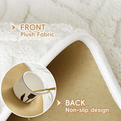 Arfntevss Couch Cover for Dogs Plush Washable Sofa Covers for 3 Cushion Couch Pet Friendly Fuzzy Sofa Slipcover 3 Seat Anti-Slip Boho Sectional Furniture Protector (Jacquard Plush Cream, 35.5" x 71") in Saudi Arabia