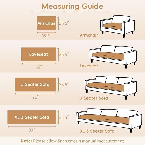 Arfntevss Couch Cover for Dogs Plush Washable Sofa Covers for 3 Cushion Couch Pet Friendly Fuzzy Sofa Slipcover 3 Seat Anti-Slip Boho Sectional Furniture Protector (Jacquard Plush Cream, 35.5" x 71") in Saudi Arabia
