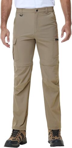 Men’s Hiking Pants Convertible Cargo Lightweight Quick Dry Waterproof Zip-Off Tactical Pants for Fishing Travel Climbing Work in Kuwait