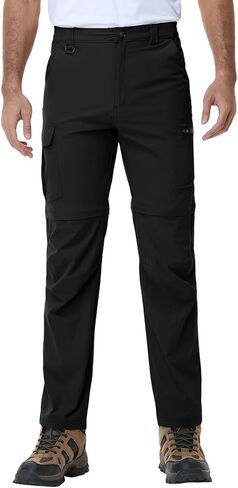 Men’s Hiking Pants Convertible Cargo Lightweight Quick Dry Waterproof Zip-Off Tactical Pants for Fishing Travel Climbing Work in Kuwait