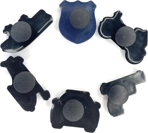 Worked Like a Charm Police Car Officer Badge Shield Blue Lives Matter DAD Shoe Charms for Clog Shoes Decoration Gift in Saudi Arabia