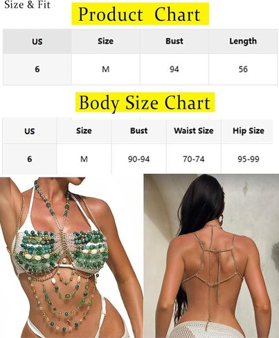 Luxury Beaded Body Chain Bra Green Gold Crystal Stone Layered Chest Jewelry Mermaid Costume Bra Rave/Festival/Burlesque Bra Top(Green) in Saudi Arabia