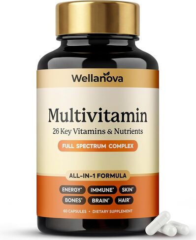 Multivitamin for Women & Men 50 and Over– Daily 26 Key Vitamins, Minerals & Nutrients – All-in-1 Multivitamins for Women & Men – 60 Capsules in Saudi Arabia