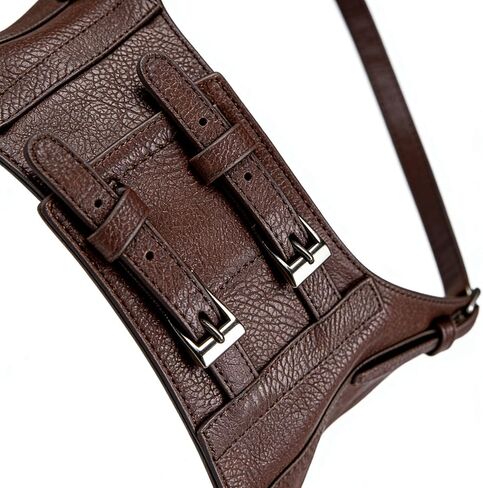 Women Gothic Steampunk Harness Belt Vintage PU Leather Corset Waist Belt Rave Halloween Dresses Party Acc in Saudi Arabia