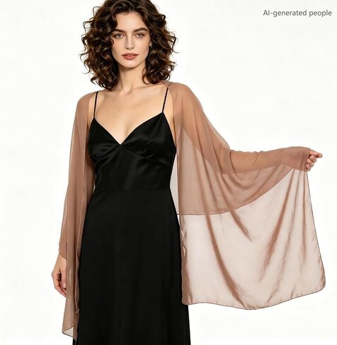 Chiffon Scarfs Shawls for Evening Dresse Solf Square Wedding Shawl Wraps Bridal Scarve for Women in Saudi Arabia