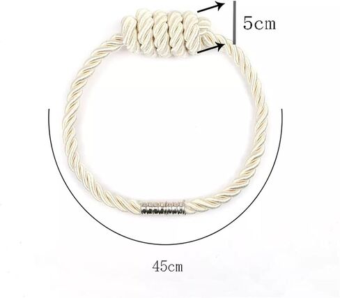FMURY Magnetic Curtain Strap Hanging Ball Fixing Clip Window Drape Buckle Rope Strap Backrest Curtain Holder Accessories(D) in Kuwait
