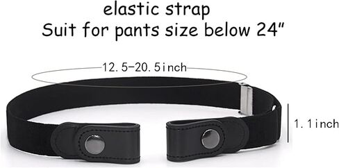 4Pcs Kids Boys Girls Adjustable Buckle Elastic Belt - Stretch Belts with Leather Loop Belt For School Sports in Kuwait