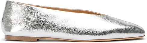 Women’s Leather Ballet Flats with Deep V Cut -Slip On Square Toe Flat Shoes for Women Comfortable Loafers Dress Shoes for Work Travel Casual in Saudi Arabia