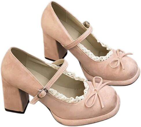 Elegant Vintage Mary Jane Shoes for Women. Elegant and Versatile, Sweet and Comfortable, with Excellent Slip Resistance. in Saudi Arabia