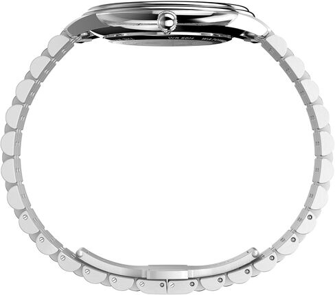 Timex Men's Waterbury Metropolitan 39mm Watch - Stainless Steel Bracelet Black Dial Stainless Steel Case in Kuwait