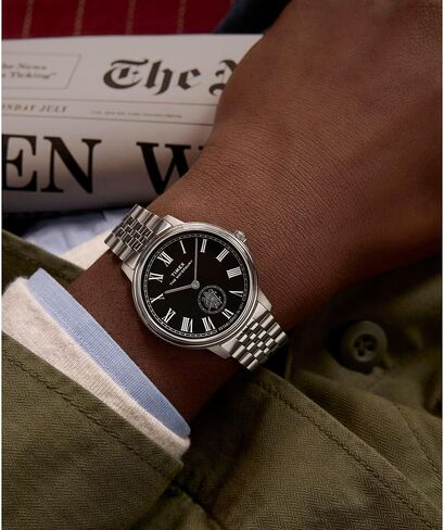 Timex Men's Waterbury Metropolitan 39mm Watch - Stainless Steel Bracelet Black Dial Stainless Steel Case in Kuwait