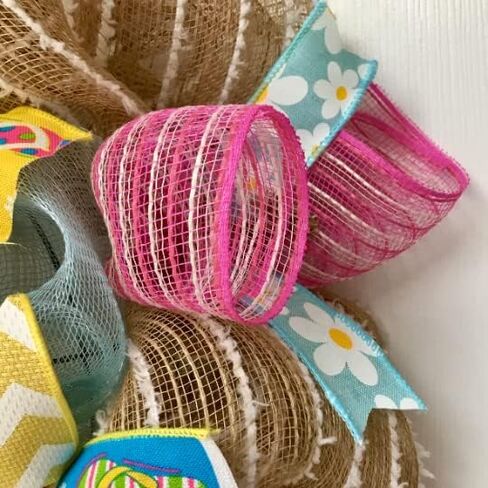 Flip Flop Welcome Summer Wreath Handmade Deco Mesh Available in 24 inch and 28 inch diameters in Kuwait