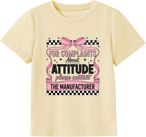 Little Girl Big Attitude Shirt Strawberry Retro Bugs Insect Tees Kids Monster Trucks Graphic Tee Tops 2-7 Years in Kuwait